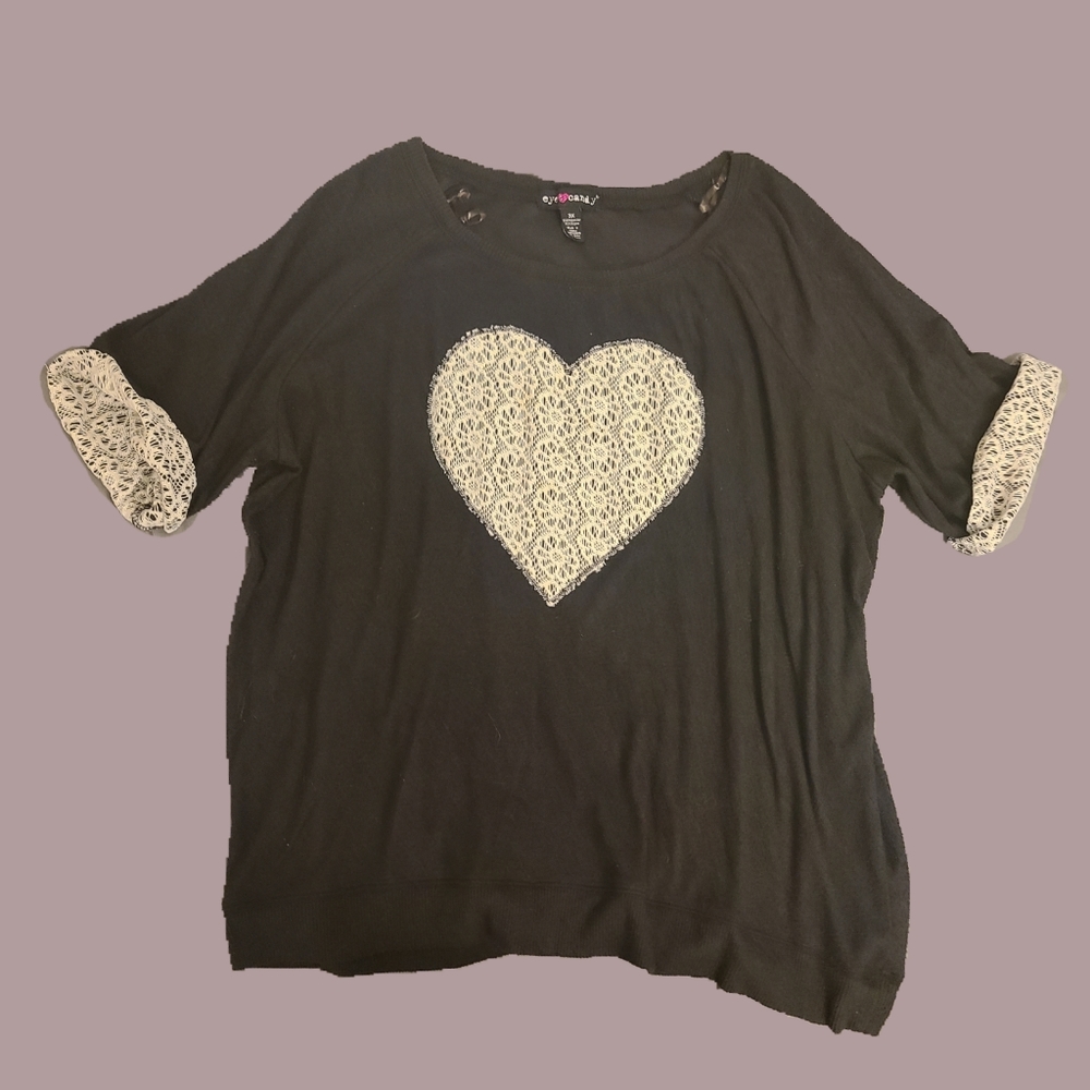 Y2k hear shirt